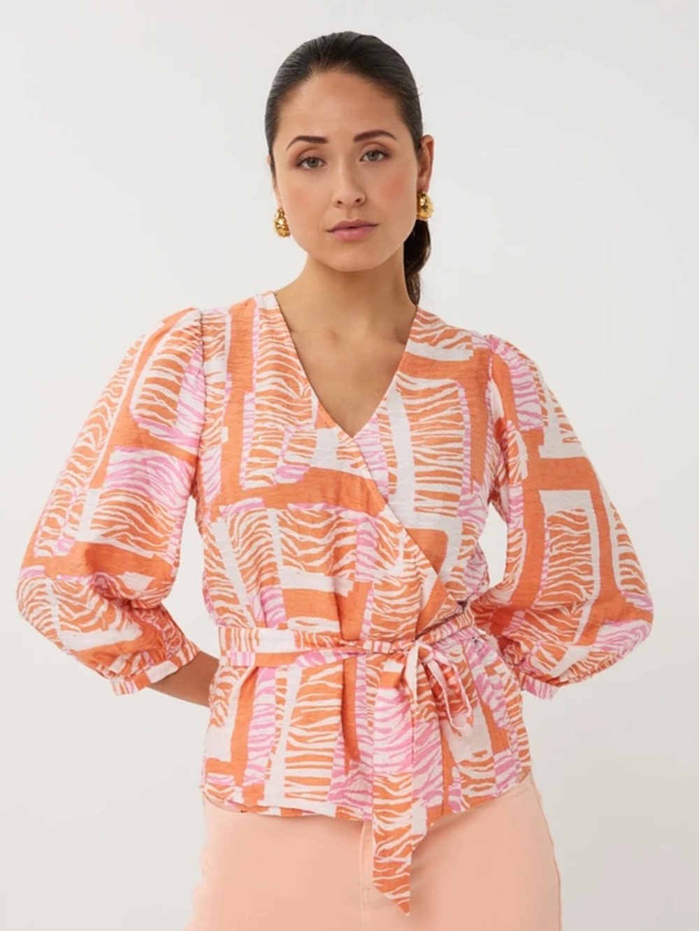 Esqualo Blouse Wrap Divine Blocks Size 4